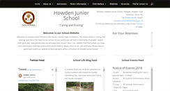 Desktop Screenshot of howdenjuniors.co.uk